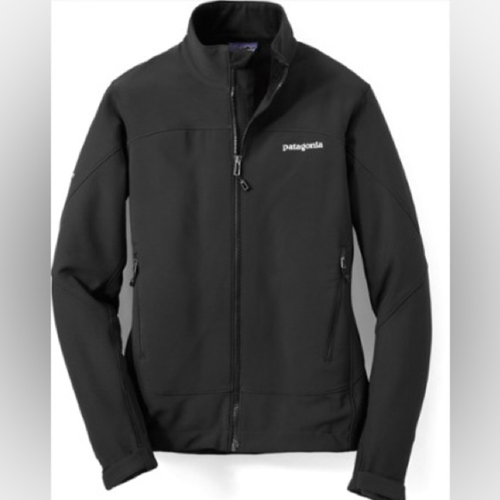 Patagonia Black Adze zip up‎ outdoor waterproof windbreaker soft shell jacket